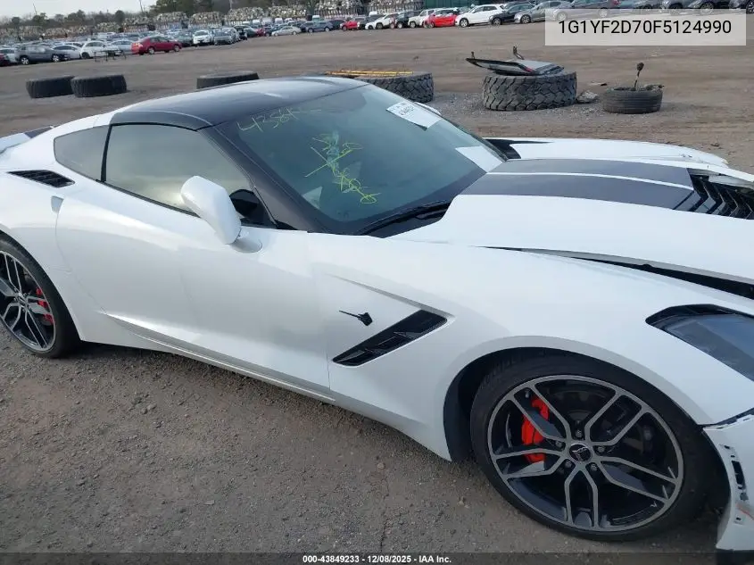 1G1YF2D70F5124990 2015 Chevrolet Corvette Stingray