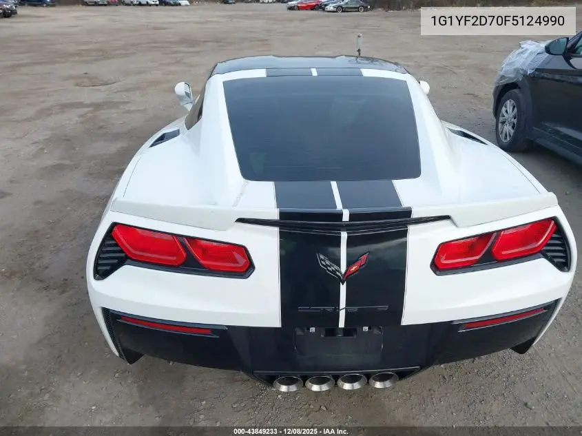 1G1YF2D70F5124990 2015 Chevrolet Corvette Stingray