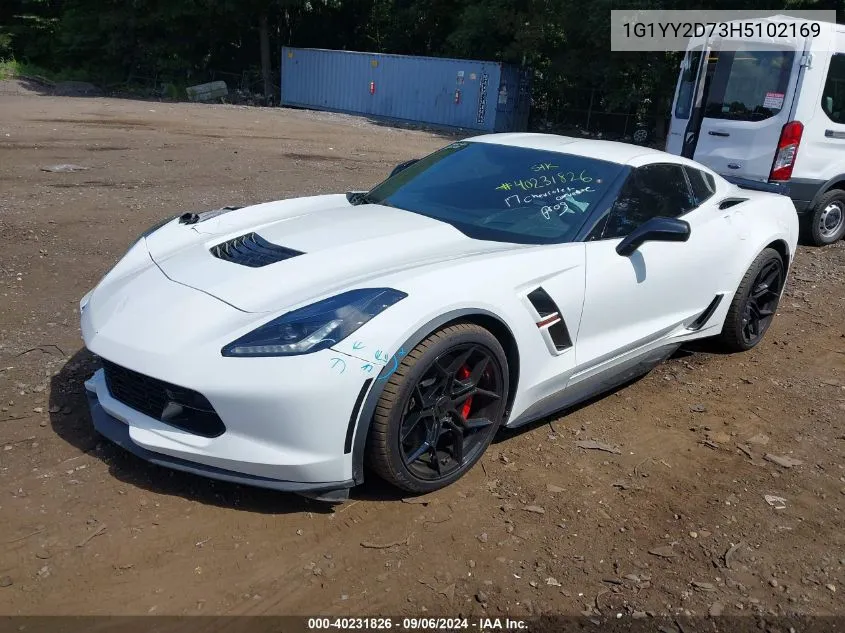 1G1YY2D73H5102169 2017 Chevrolet Corvette Grand Sport