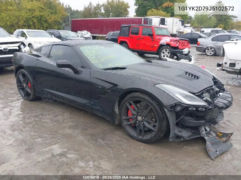 1G1YK2D79J5102572 2018 Chevrolet Corvette Stingray Z51