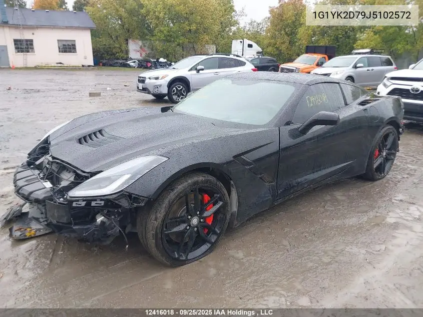 1G1YK2D79J5102572 2018 Chevrolet Corvette Stingray Z51