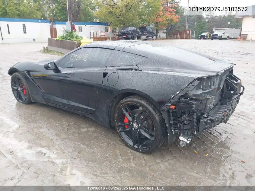 1G1YK2D79J5102572 2018 Chevrolet Corvette Stingray Z51