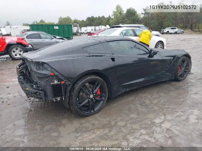 1G1YK2D79J5102572 2018 Chevrolet Corvette Stingray Z51