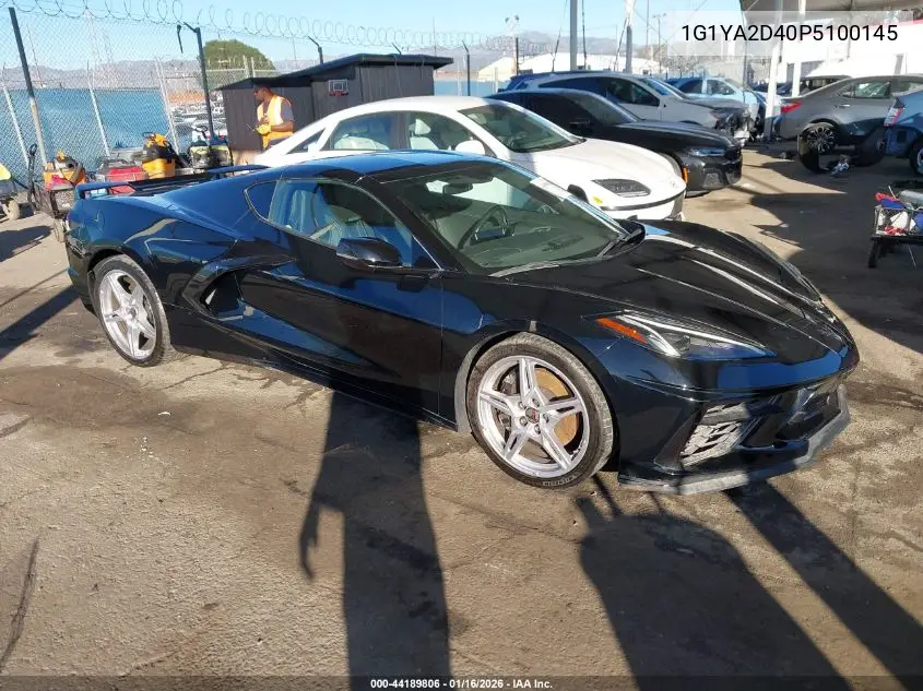1G1YA2D40P5100145 2023 Chevrolet Corvette Stingray Rwd 1Lt