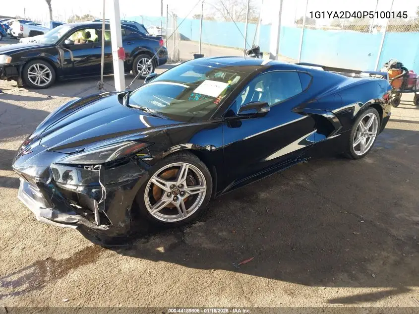 1G1YA2D40P5100145 2023 Chevrolet Corvette Stingray Rwd 1Lt