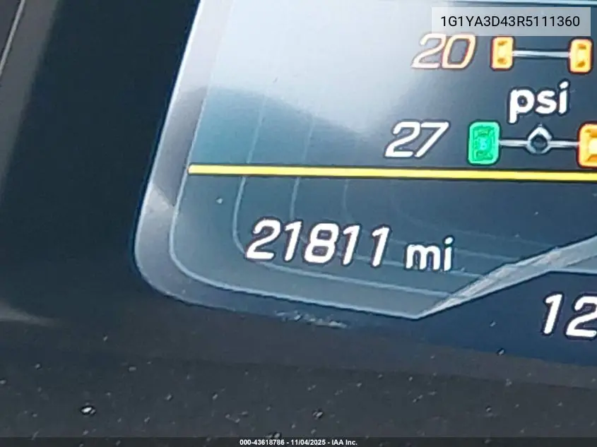1G1YA3D43R5111360 2024 Chevrolet Corvette Stingray Rwd 1Lt