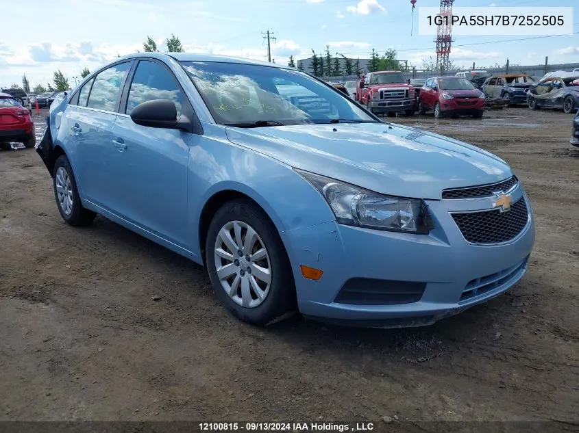 1G1PA5SH7B7252505 2011 Chevrolet Cruze