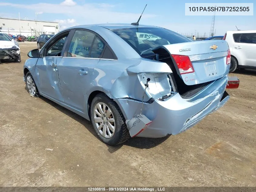 2011 Chevrolet Cruze VIN: 1G1PA5SH7B7252505 Lot: 12100815