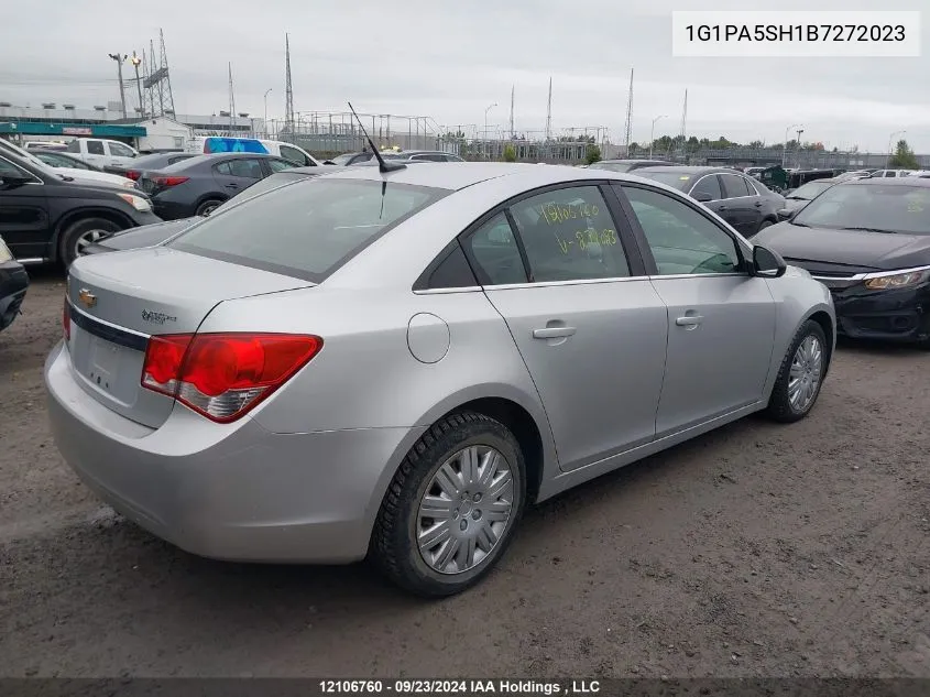 2011 Chevrolet Cruze VIN: 1G1PA5SH1B7272023 Lot: 12106760