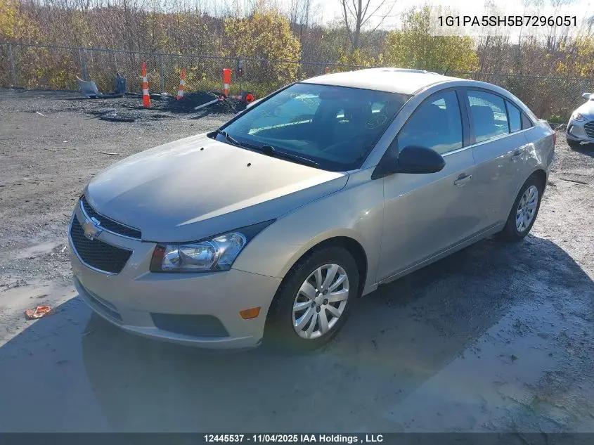 1G1PA5SH5B7296051 2011 Chevrolet Cruze Ls