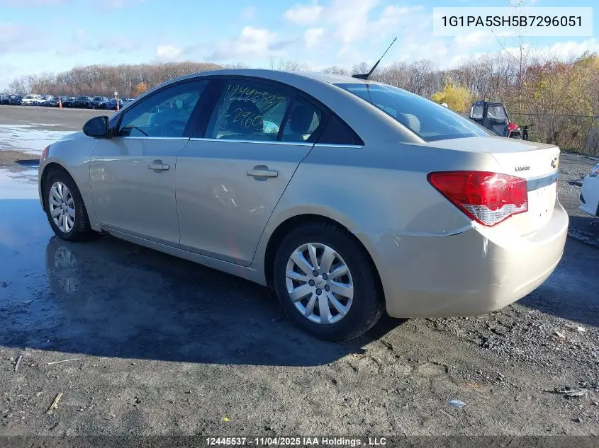 1G1PA5SH5B7296051 2011 Chevrolet Cruze Ls