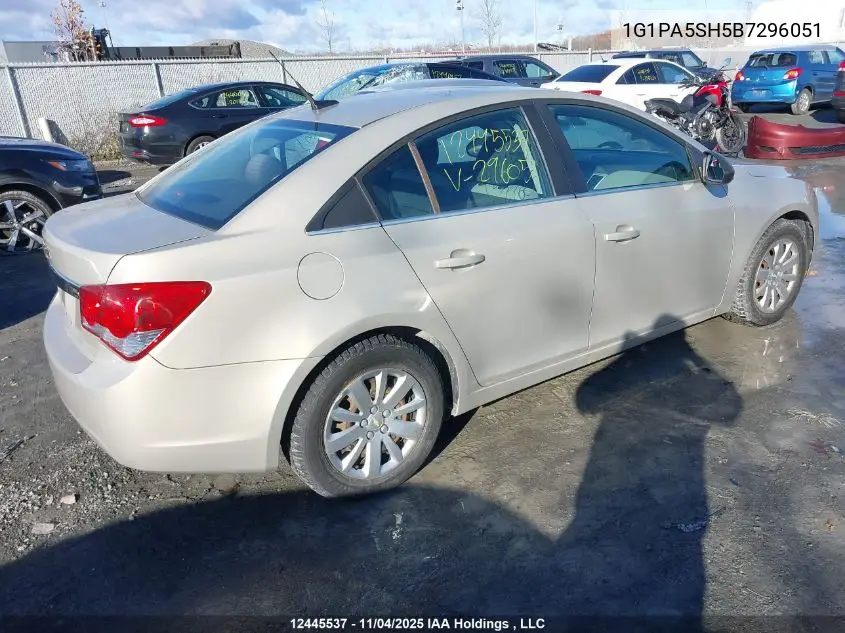 1G1PA5SH5B7296051 2011 Chevrolet Cruze Ls