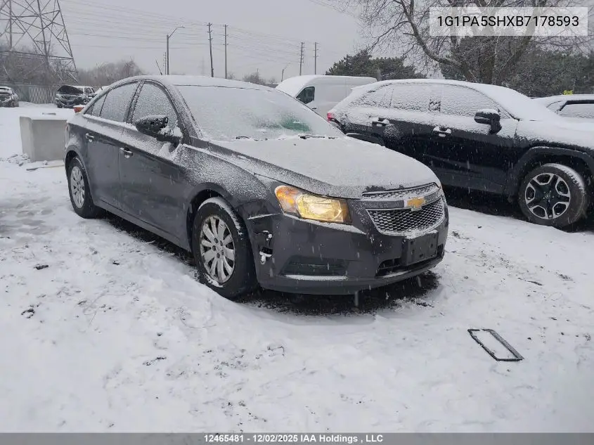 1G1PA5SHXB7178593 2011 Chevrolet Cruze