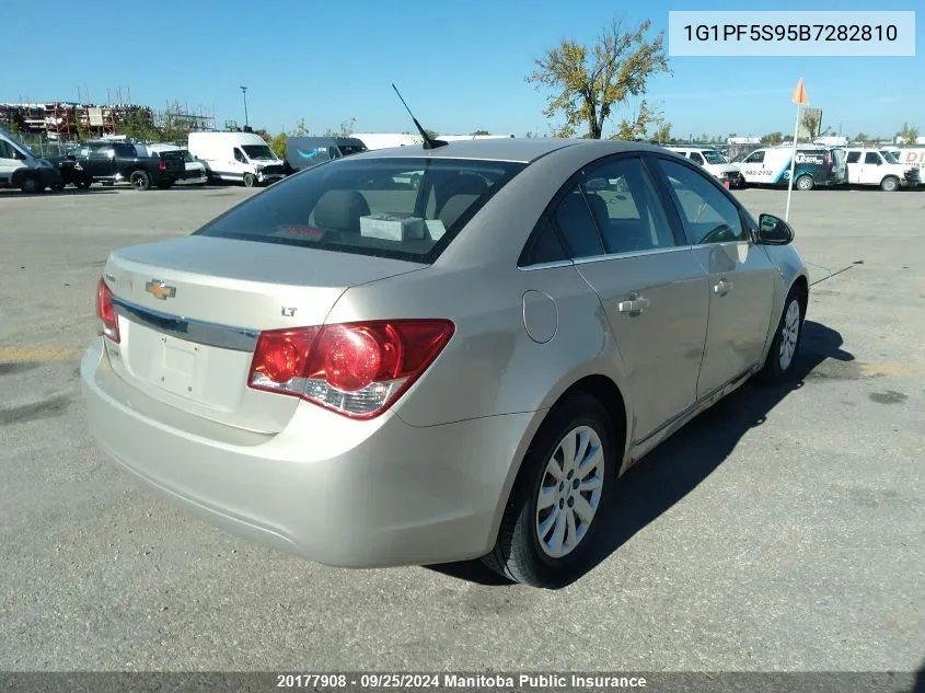 2011 Chevrolet Cruze Lt Turbo VIN: 1G1PF5S95B7282810 Lot: 20177908