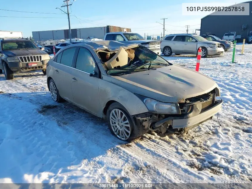 1G1PJ5S99B7257858 2011 Chevrolet Cruze Eco