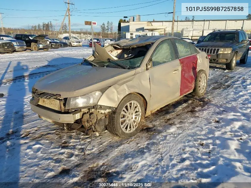 1G1PJ5S99B7257858 2011 Chevrolet Cruze Eco