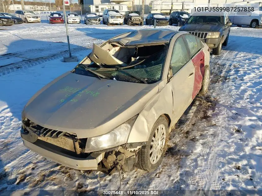 1G1PJ5S99B7257858 2011 Chevrolet Cruze Eco