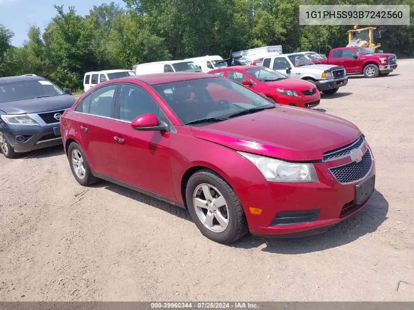 1G1PH5S93B7242560 2011 Chevrolet Cruze Ltz