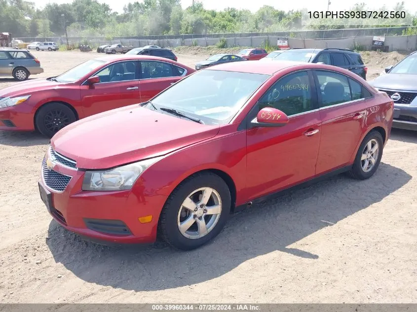 1G1PH5S93B7242560 2011 Chevrolet Cruze Ltz