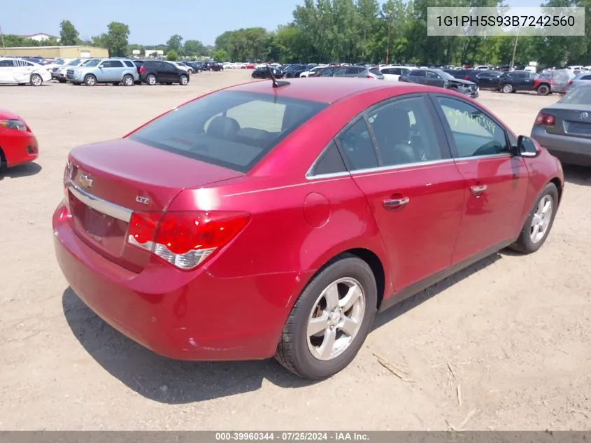 1G1PH5S93B7242560 2011 Chevrolet Cruze Ltz