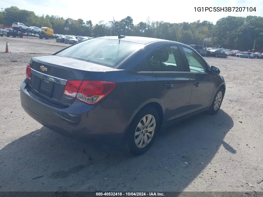 1G1PC5SH3B7207104 2011 Chevrolet Cruze Ls