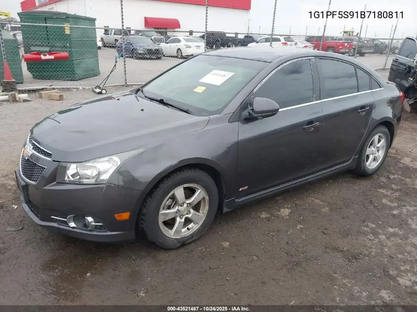 1G1PF5S91B7180811 2011 Chevrolet Cruze 1Lt