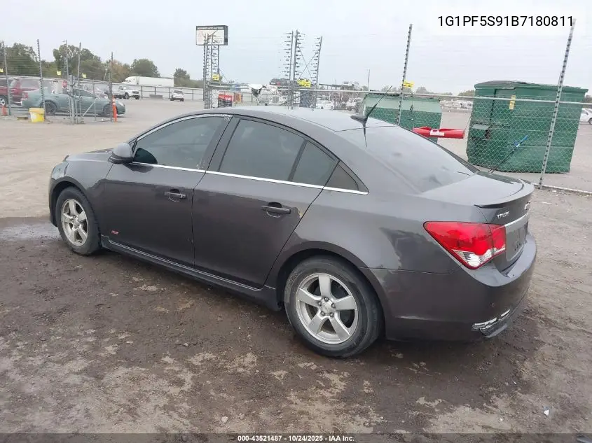 1G1PF5S91B7180811 2011 Chevrolet Cruze 1Lt