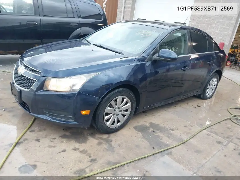 1G1PF5S9XB7112569 2011 Chevrolet Cruze 1Lt