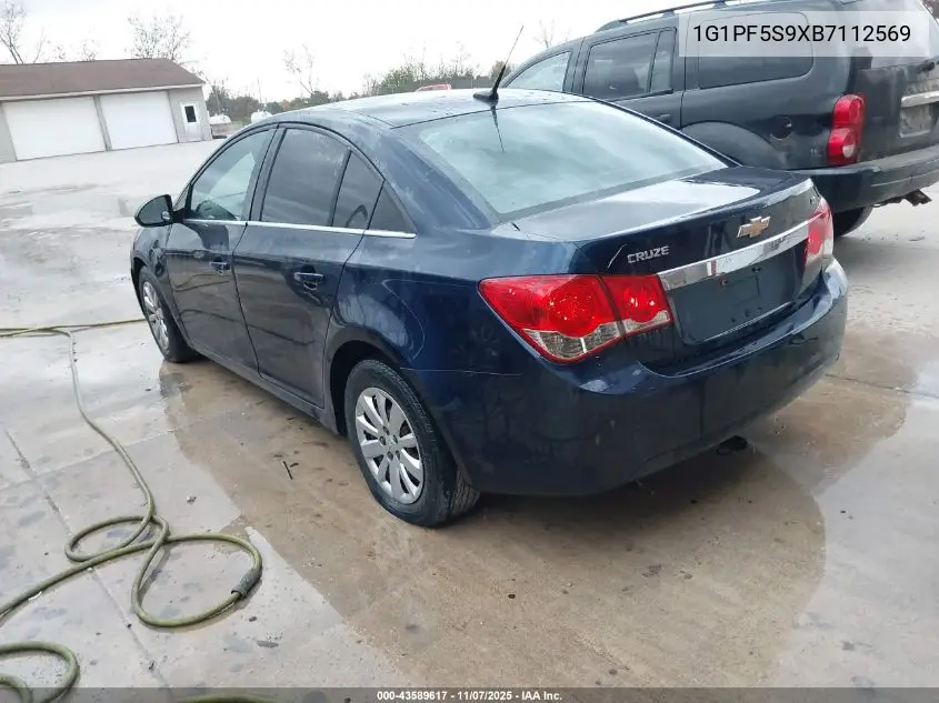 1G1PF5S9XB7112569 2011 Chevrolet Cruze 1Lt