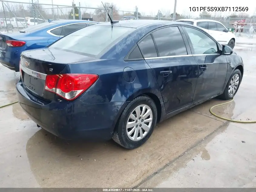 1G1PF5S9XB7112569 2011 Chevrolet Cruze 1Lt