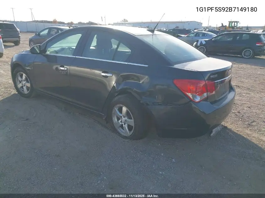 1G1PF5S92B7149180 2011 Chevrolet Cruze 1Lt