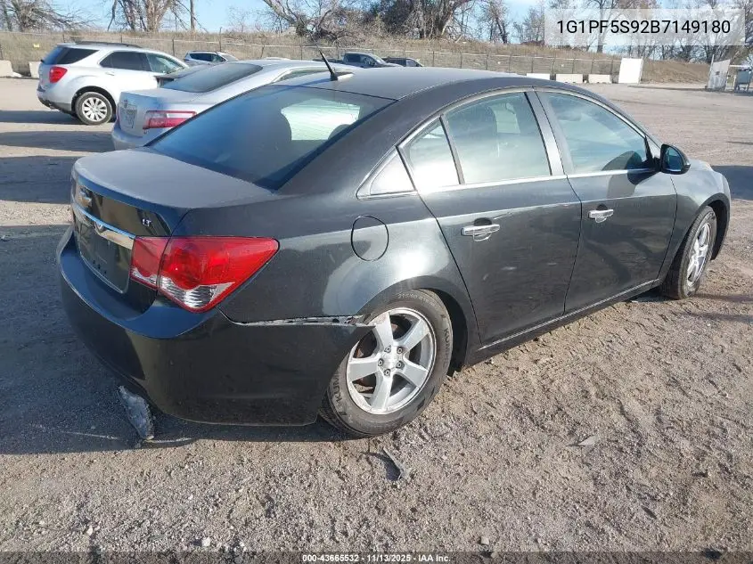 1G1PF5S92B7149180 2011 Chevrolet Cruze 1Lt