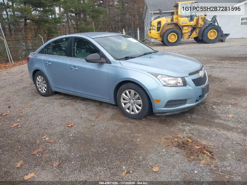 1G1PC5SH2B7281596 2011 Chevrolet Cruze Ls
