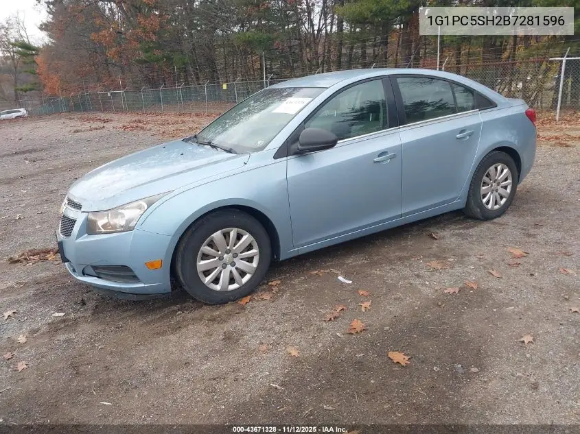 1G1PC5SH2B7281596 2011 Chevrolet Cruze Ls