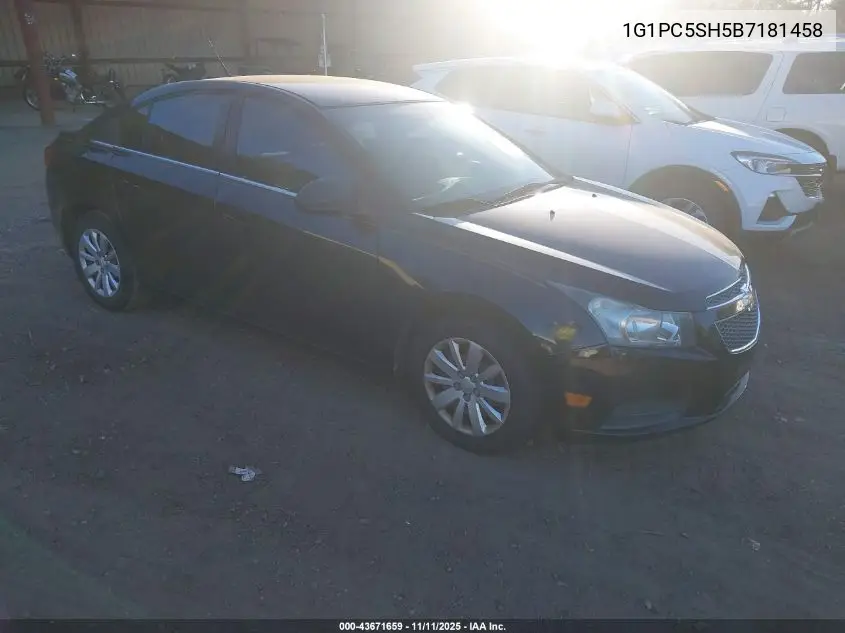 1G1PC5SH5B7181458 2011 Chevrolet Cruze Ls