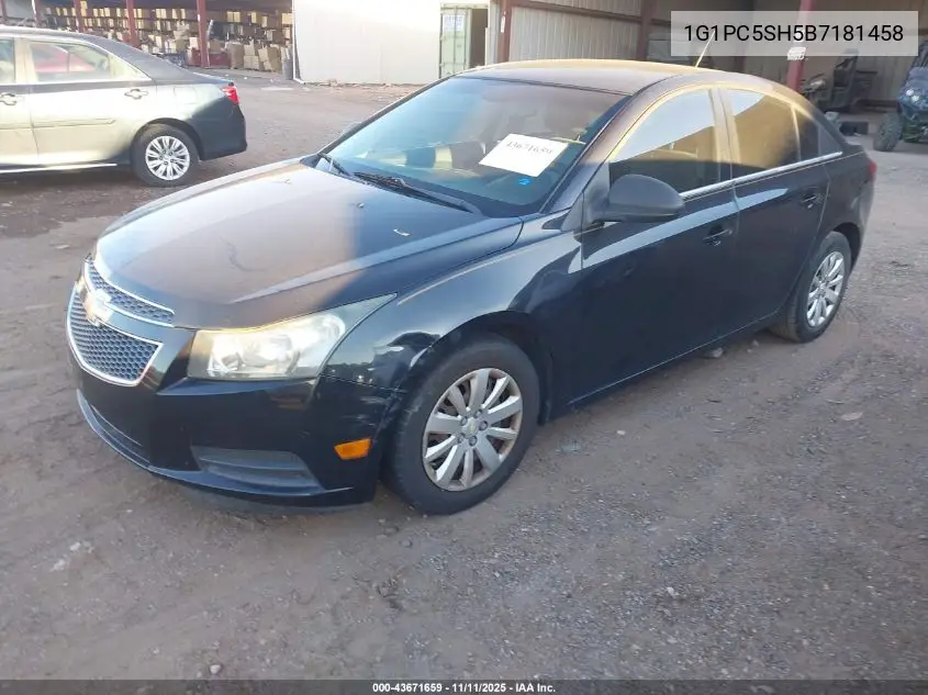 1G1PC5SH5B7181458 2011 Chevrolet Cruze Ls