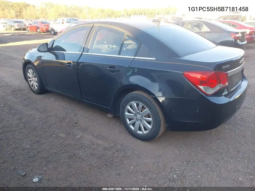 1G1PC5SH5B7181458 2011 Chevrolet Cruze Ls