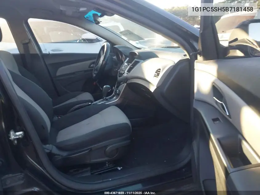 1G1PC5SH5B7181458 2011 Chevrolet Cruze Ls