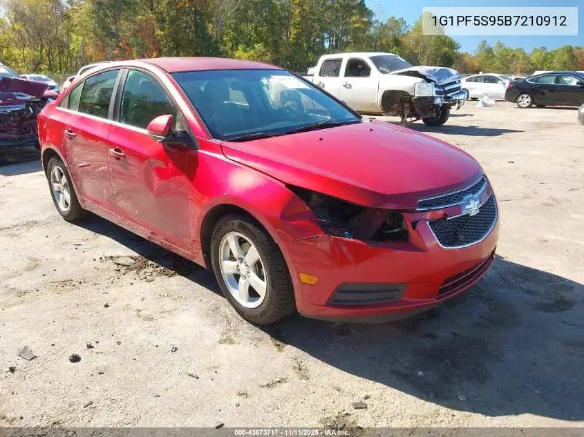 1G1PF5S95B7210912 2011 Chevrolet Cruze 1Lt