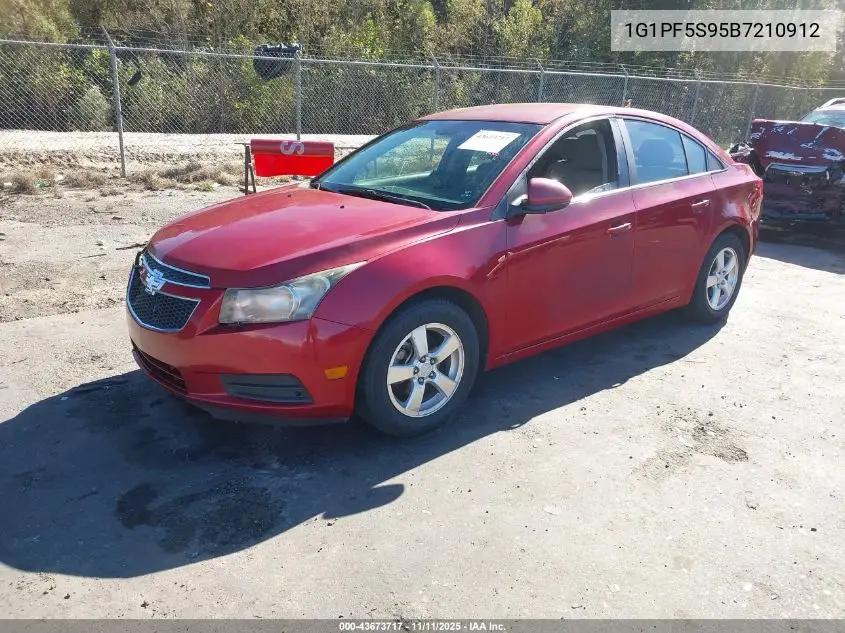 1G1PF5S95B7210912 2011 Chevrolet Cruze 1Lt