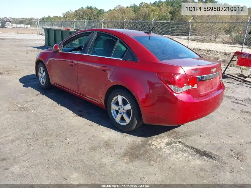 1G1PF5S95B7210912 2011 Chevrolet Cruze 1Lt