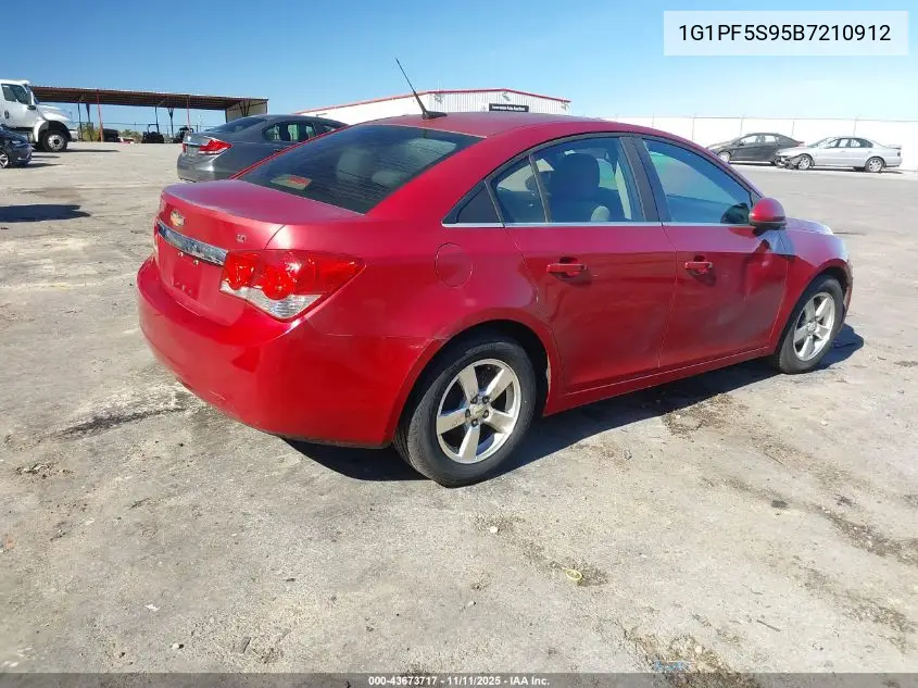 1G1PF5S95B7210912 2011 Chevrolet Cruze 1Lt