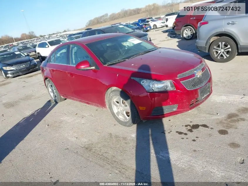 1G1PF5S90B7247432 2011 Chevrolet Cruze 1Lt