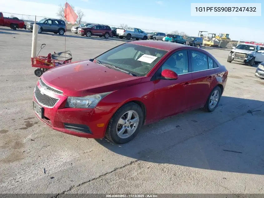 1G1PF5S90B7247432 2011 Chevrolet Cruze 1Lt