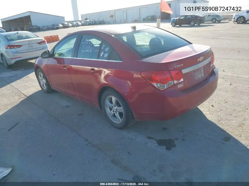 1G1PF5S90B7247432 2011 Chevrolet Cruze 1Lt