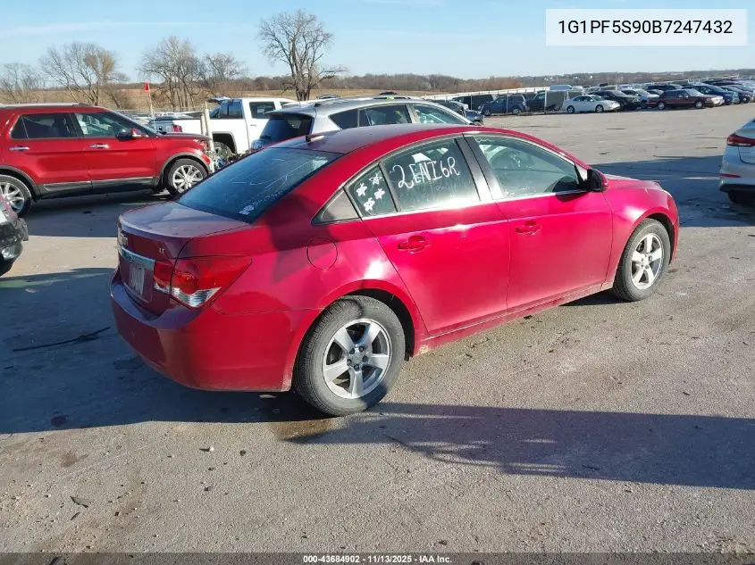 1G1PF5S90B7247432 2011 Chevrolet Cruze 1Lt