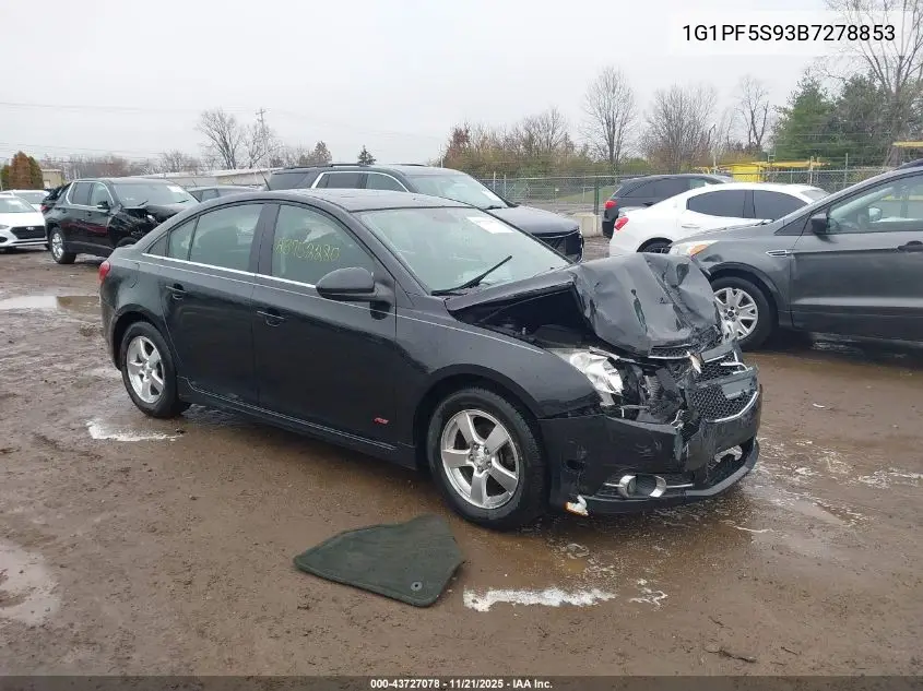 1G1PF5S93B7278853 2011 Chevrolet Cruze 1Lt