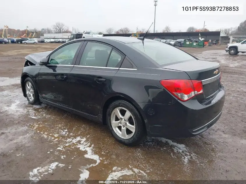 1G1PF5S93B7278853 2011 Chevrolet Cruze 1Lt
