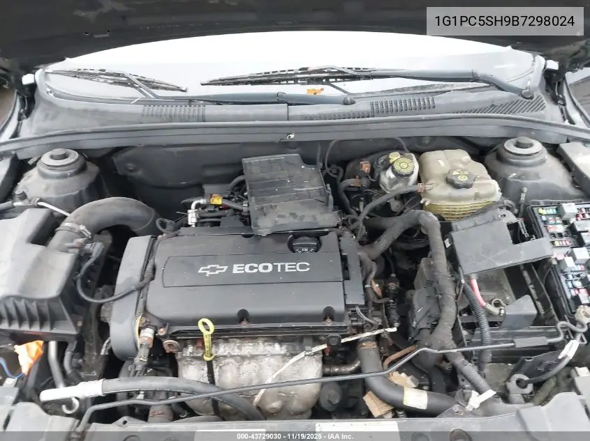 1G1PC5SH9B7298024 2011 Chevrolet Cruze Ls