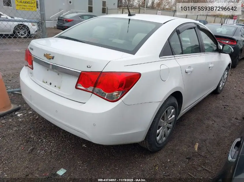 1G1PF5S93B7296642 2011 Chevrolet Cruze 1Lt